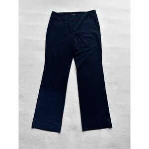 Ann Taylor Factory Dress Pants Womens 8 Navy Signature Straight Leg Trousers